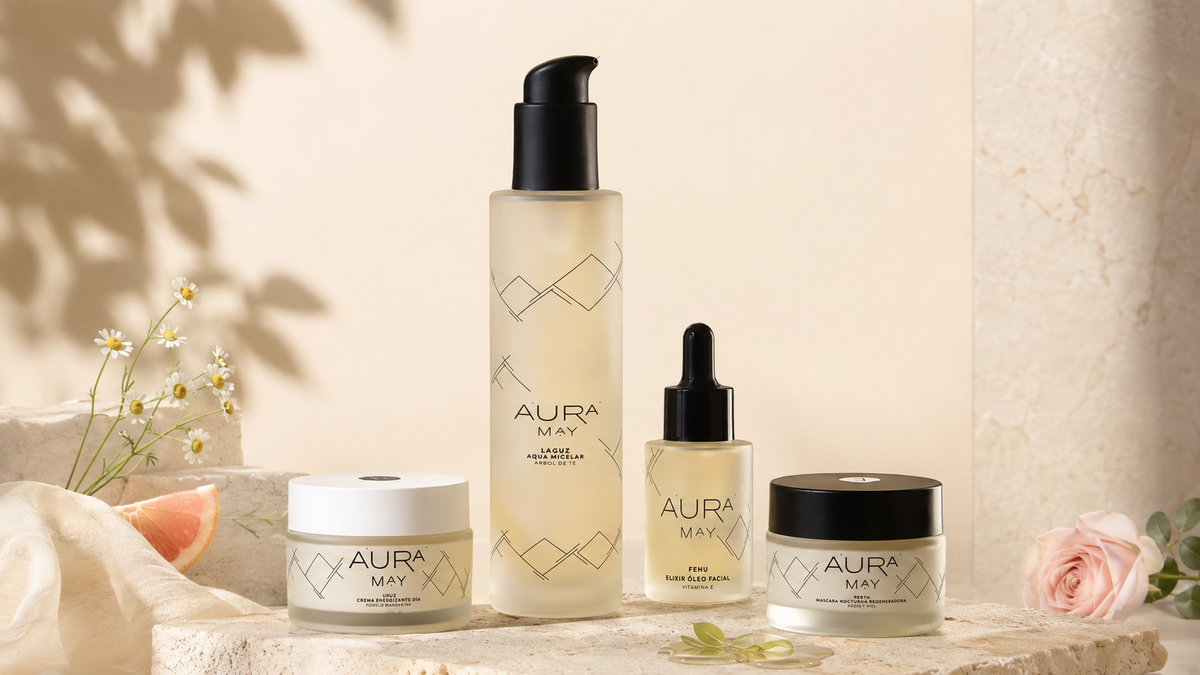 Orden de la rutina de skincare con el Ritual Quatro de Aura May