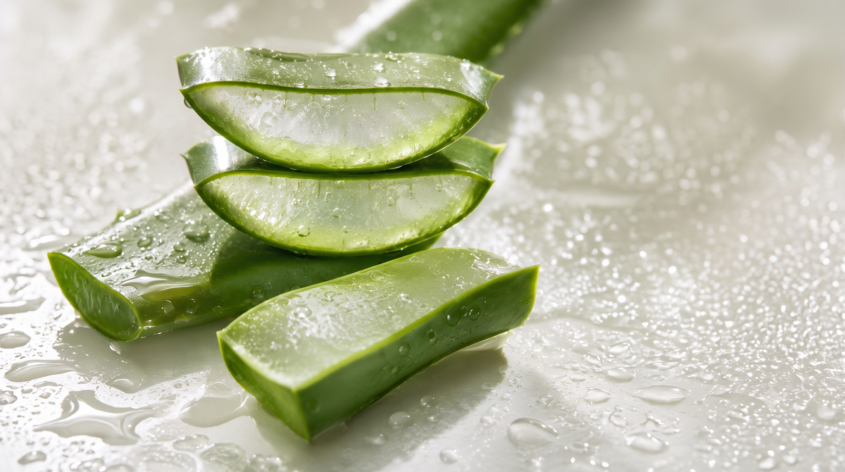Aloe vera utilizado en productos para hidratar y refrescar la piel